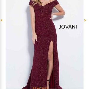 Jovani Cap Sleeved Fitted Dress Navy Sz 4